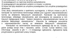 Nabór kandydatów na rachmistrza terenowego do spisu rolnego w 2020 roku