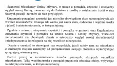 Postarajmy się wspólnie, aby nasza Gmina była czysta i zadbana!