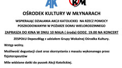 ZAPROSZENIE NA KONCERT CHARYTATYWNY- 10 MAJA GODZ. 19.00