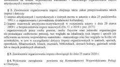 Zarządzenie Wojewody Warmińsko-Mazurskiego