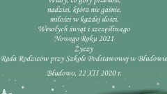 Życzenia Świąteczne od Rady Rodziców przy Szkole Podstawowej w Błudowie