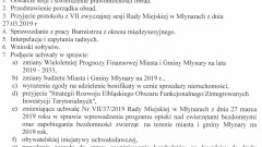 Zaproszenie na VIII Zwyczajną Sesję Rady Miejskiej w Młynarach