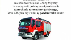  Zaproszenie na uroczystość poświęcenia i przekazania samochodu ratowniczo-gaśniczego