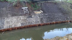 Remont skarpy oraz kładki na rzece Bauda