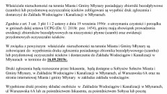 Komunikat Zakładu Wodociągów i Kanalizacji w Młynarach
