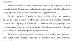 Informacja dot. terminów ważności dowodów osobistych