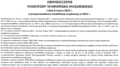 Kwalifikacja wojskowa.