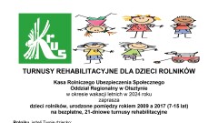 Turnusy rehabilitacyjne dla dzieci rolników.