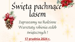 Warsztaty robienia ozdób świątecznych.