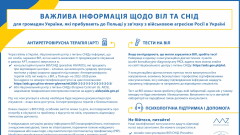 Ważna informacja / Важлива інформація