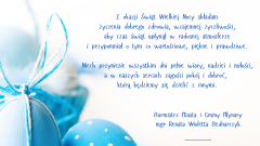 Wesołych Świąt Wielkanocnych.