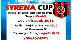 Zapraszamy na turniej piłkarski drużyn młodzieżowych Syrena CUP, już w tę sobotę!