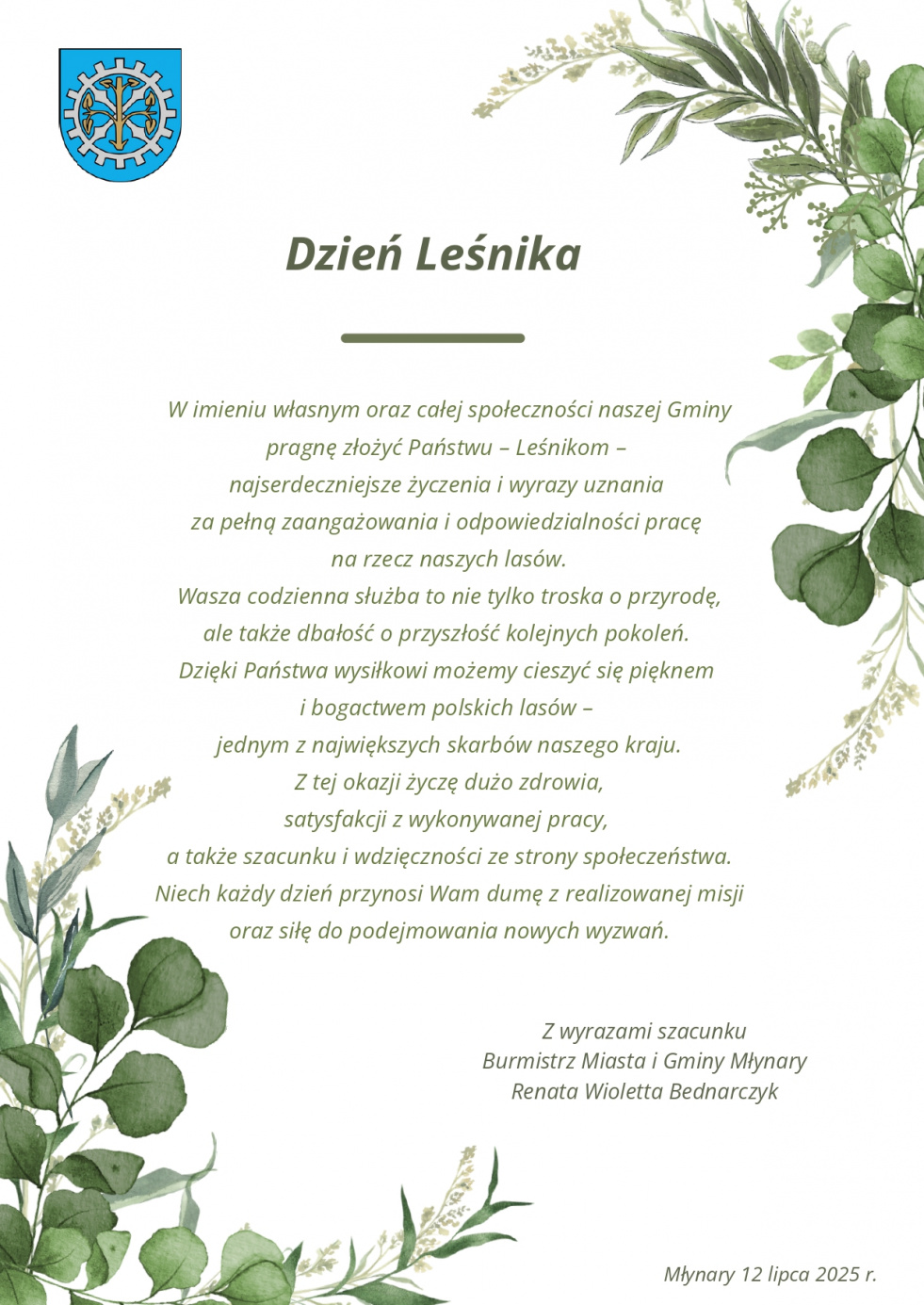 12 lipca - Dzień Leśnika.