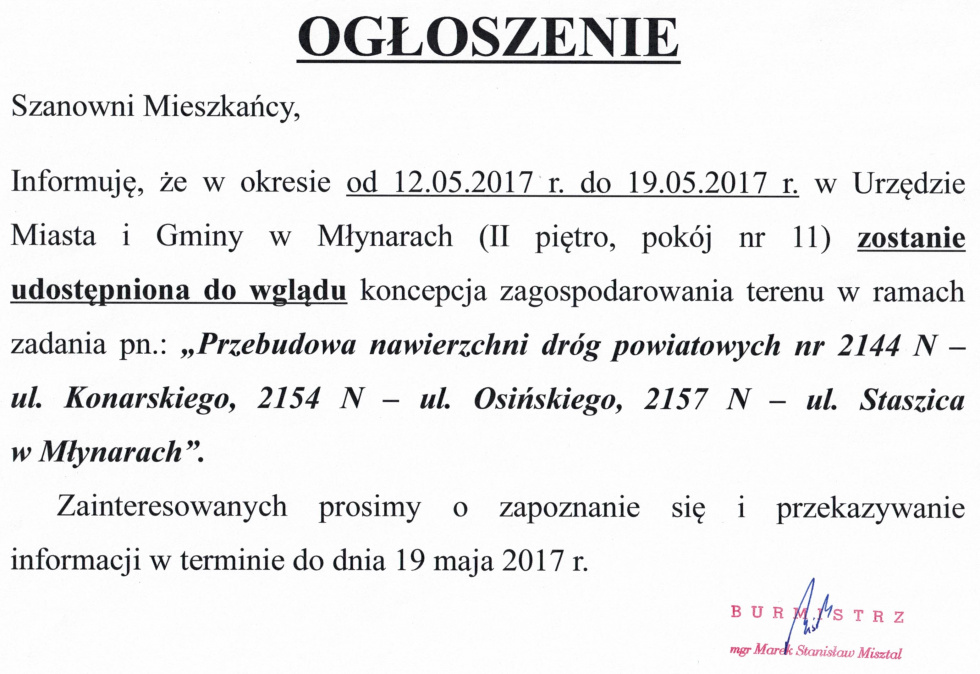 Ogłoszenie