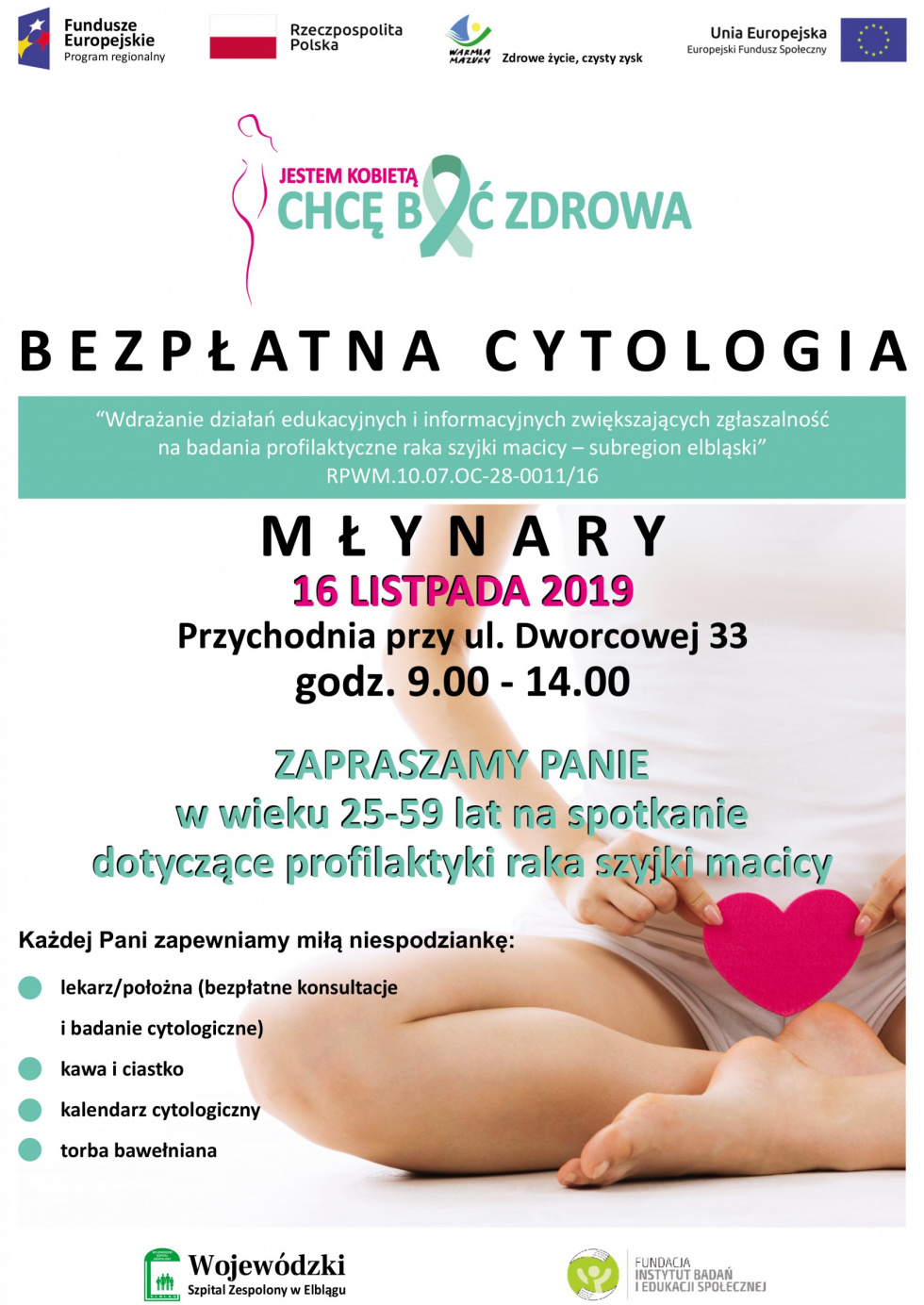 Bezpłatna cytologia - 16 listopada 2019