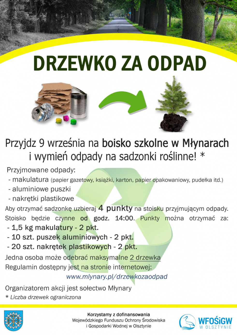 Akcja ekologiczna "Drzewko za odpad"