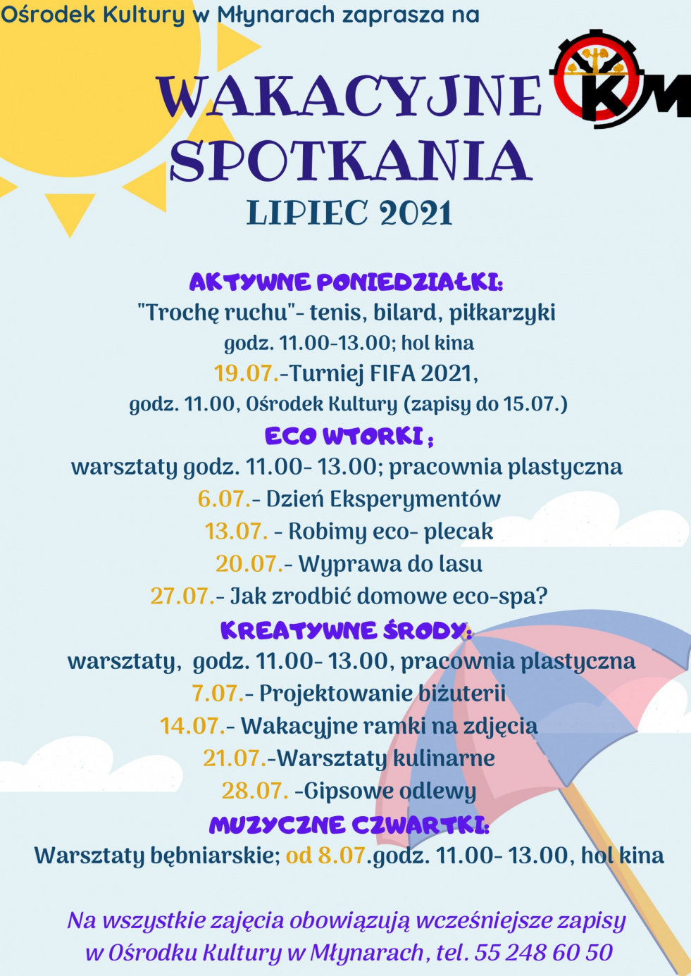 Wakacyjne spotkania- oferta