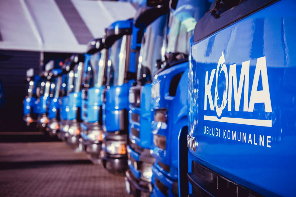 Informacja dotycząca odbioru i transportu odpadów komunalnych.