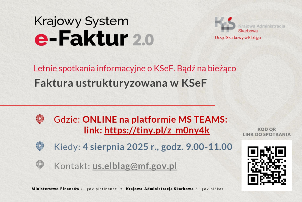 "Letnie spotkania informacyjne o KSeF. Bądź na bieżąco."