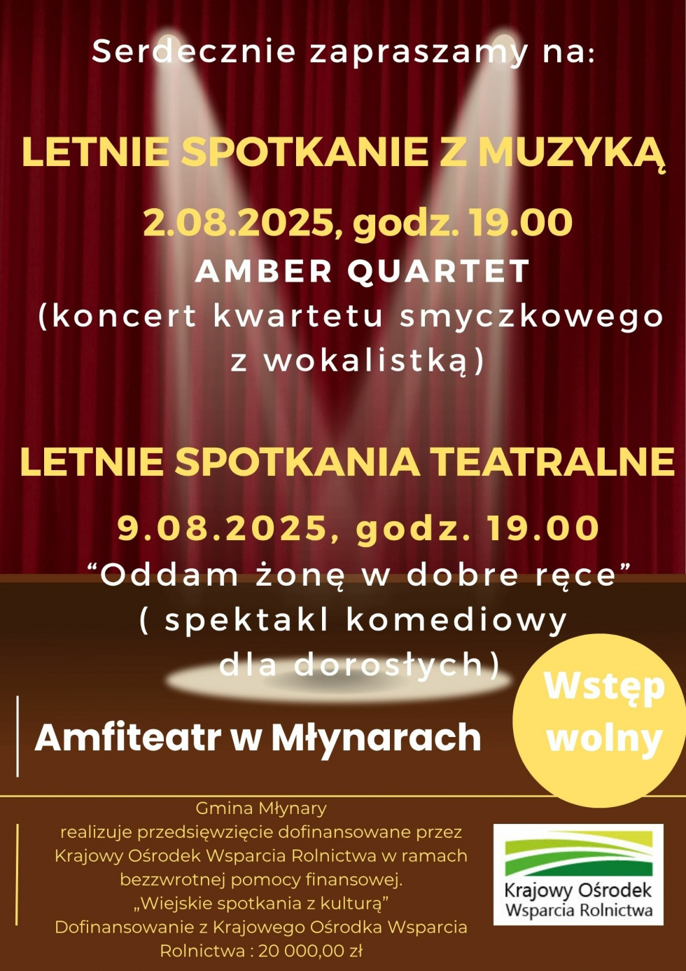 Letnie spotkania w amfiteatrze.