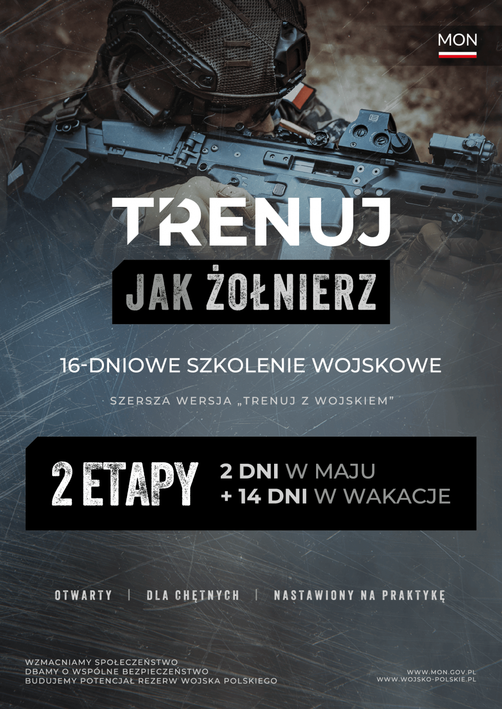 Najnowsza propozycja MON - projekt „Trenuj jak żołnierz” wystartował!