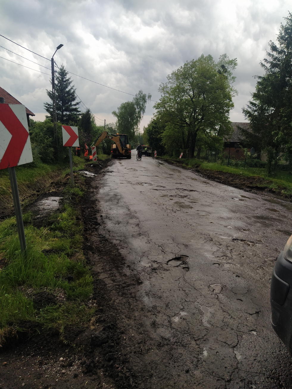 Remont drogi powiatowej Młynarska Wola-Janiki Pasłęckie (granica powiatu).