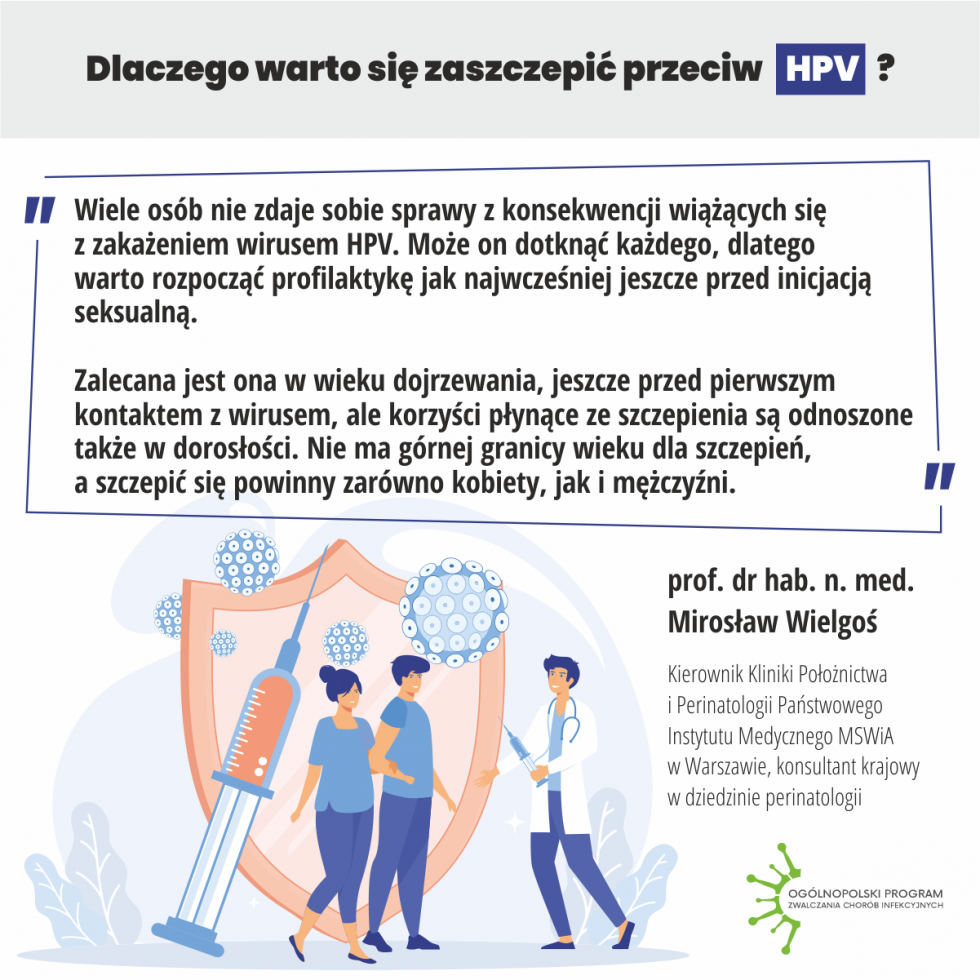 Szczepienia przeciwko wirusowi HPV.